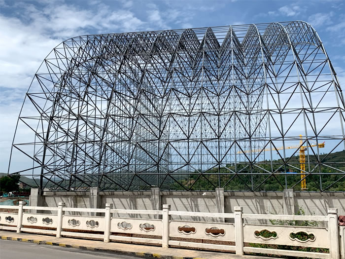 阜康山寨矿储煤棚网架